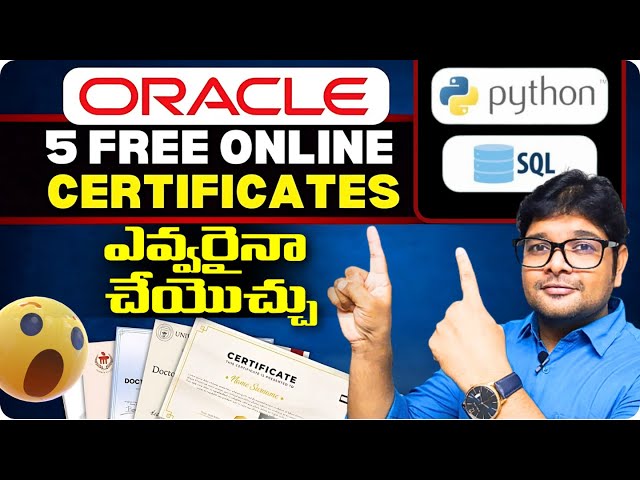 Oracle Launched 5 Free Certification Courses | Professional Python Course & SQL Courses in 2025