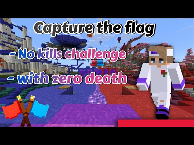 Cubecraft capture the flag no kills challenge - with zero deaths (minecraft)