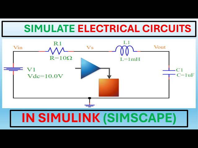 How to Develop and Simulate an Electrical Circuit in SIMULINK using Simscape.