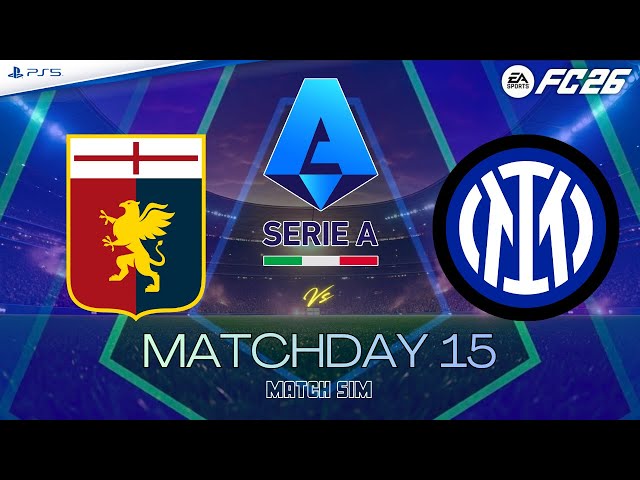 FC 26 | GENOA vs INTER MILAN ⚽ Serie A 25/26 - Matchday 15 - Full Match
