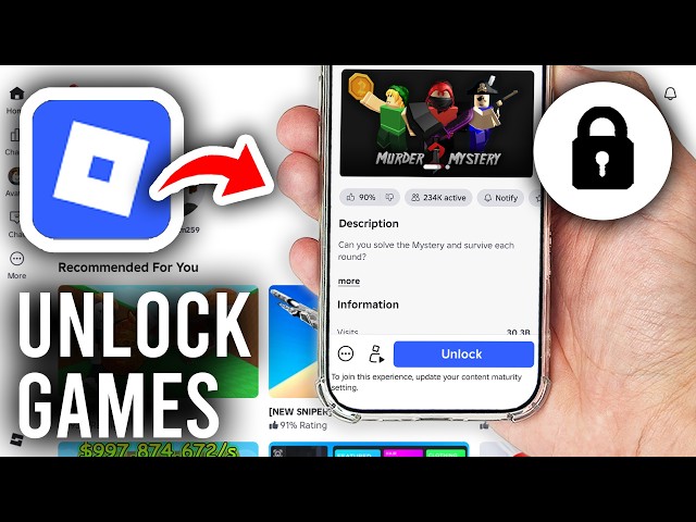 How To Unlock Games On Roblox - Tutorial
