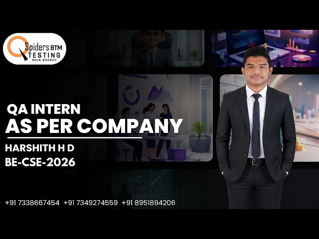 QSpiders BTM Student Cracks Top MNC Interview | Placement Success Story