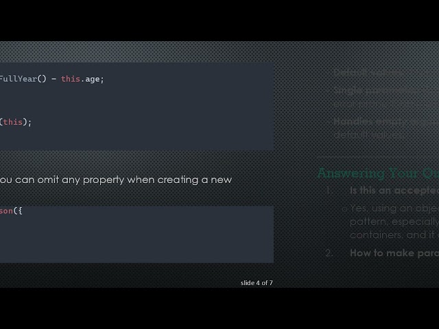 How to Initialize a JavaScript class with an Object and Optional Values