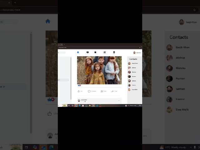 Facebook clone | by using HTML and CSS 😊