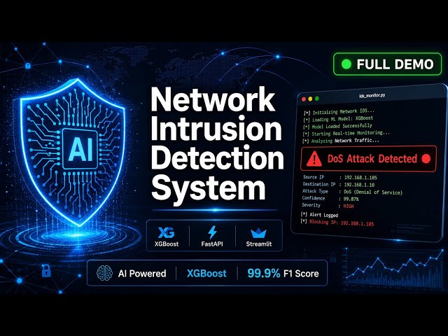 Network Intrusion Detection System | XGBoost + FastAPI + Streamlit | Full Demo | ML Project