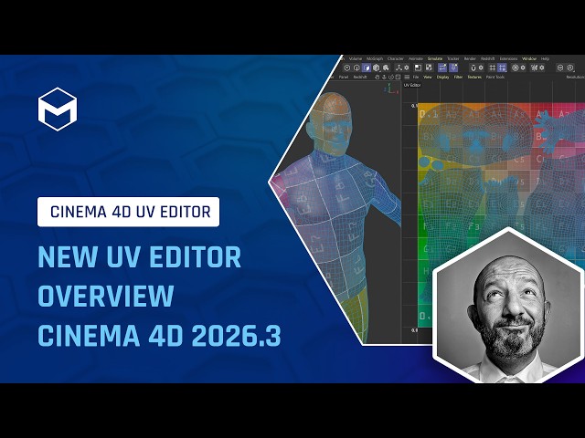 Overview of New UV Editor in Cinema 4D 2026.3