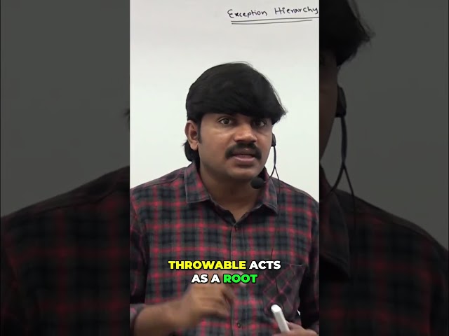 Java Exception Hierarchy: Throwable is Root #shorts