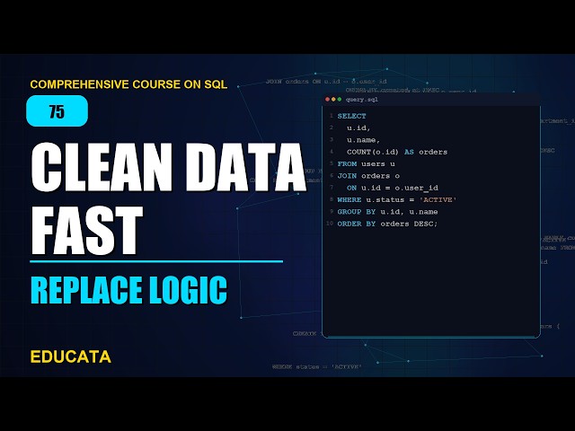 75. REPLACE | Comprehensive Course on SQL