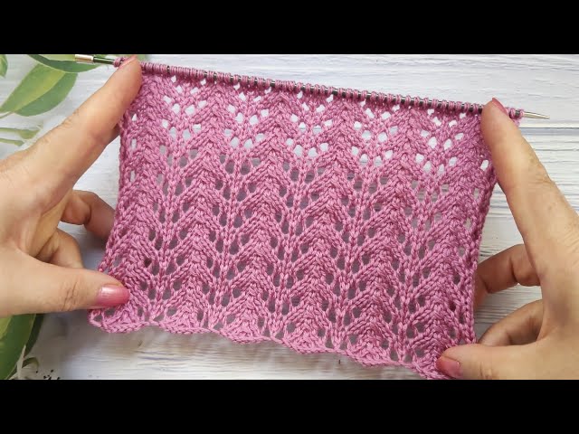 Lace Stitch Knitting Pattern | Ajourmuster stricken | Punto Traforato ai ferri | Point Ajouré Tricot