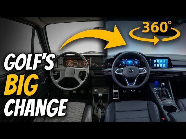 50 Years of VW Golf Interior Evolution Mk1 to Mk8