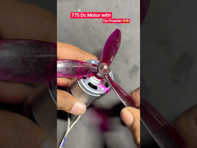 Testing Dc 775 Motor with FPV Propellers 😍 3 Inch fpv blade test #shorts #shortsvideo #fpv #diy