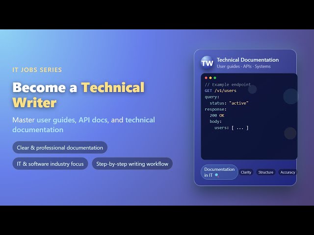Technical Writer Career Guide: Create User Guides, API Docs & IT Documentation