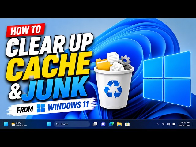 How to Clear Cache & Junk Files in Windows 11 & 10 (Make PC FASTER!)