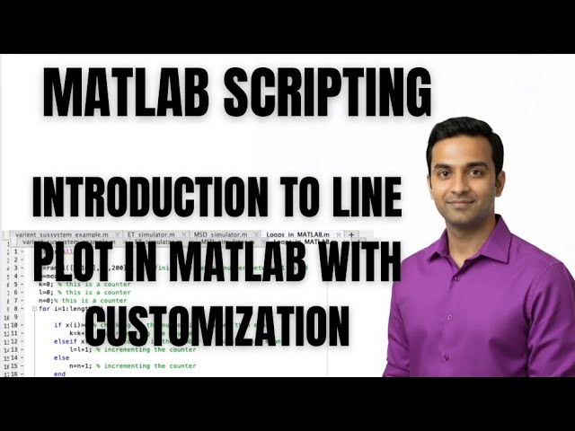 MATLAB TUTORIAL | INTRODUCTION TO LINE PLOT IN MATLAB WITH CUSTOMISATION