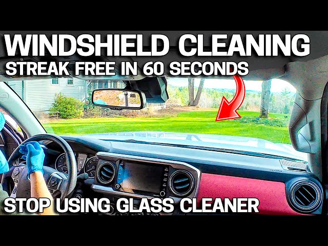 A Ridiculously Easy Way to Clean the INSIDE of Your Windshield  (NO Haze or Streaks)