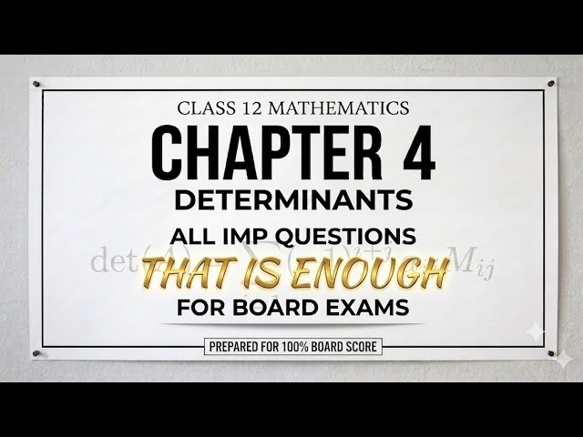 Class 12th maths chapter 4 all important questions 🤤🤤 iske alava kuchh nahin