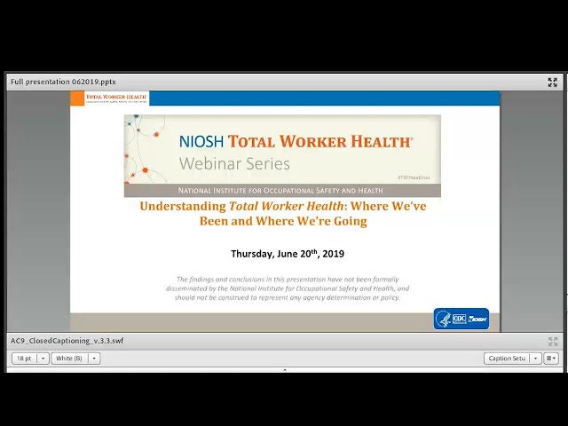 Understanding Total Worker Health®: Where We’ve Been and Where We’re Going