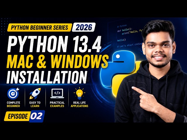 Python 3.14 Installation Guide | Windows & macOS | Python Beginner Series In Tamil 2026