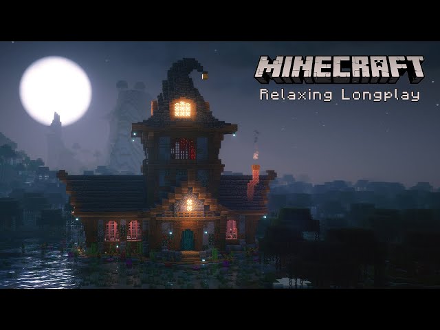 Minecraft Relaxing Longplay - 7 Hours Survival and Building a Witch House (No Commentary)