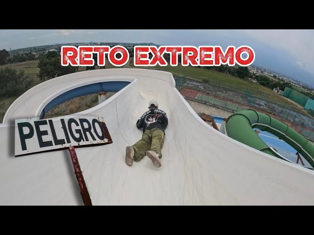 😱RETO EXTREMO🔥 EN TOBOGANES ABANDONADOS☠️