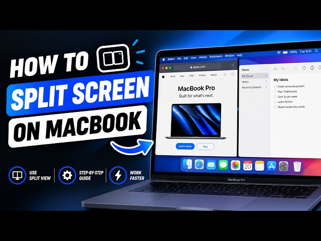 How To Split Screen on MacBook MacOS 27 - Full Guide