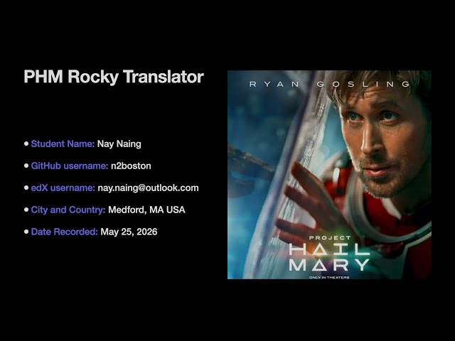 PHM Rocky Translator - CS50 Python 2026 Final Project