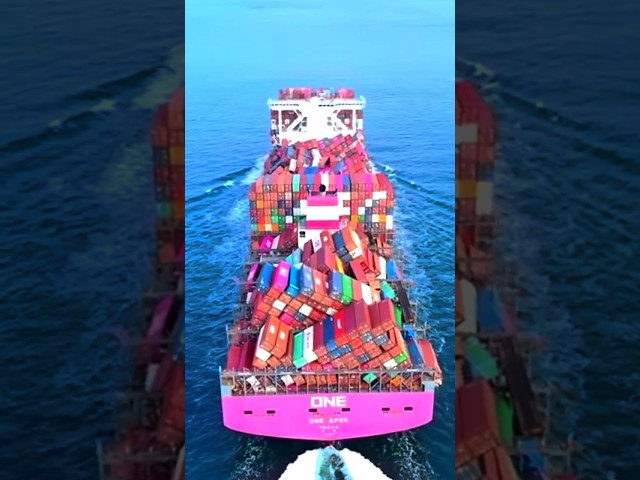 How MSC Moves Millions of Containers Across the Oceans! 😳🚢🌊 #containership #msc
