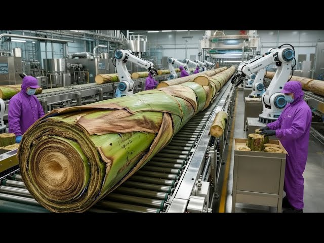 Mengintip Pabrik Batang Pisang Berteknologi Tinggi Terbesar yang Belum Pernah Anda Lihat Sebelumnya