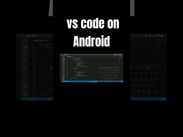 How to run vs code in android #vscode