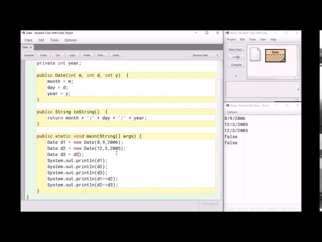 toString and equals in Java