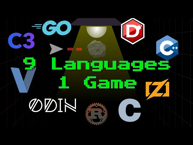 I built Asteroids in 9 different programming languages