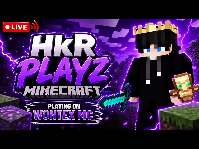 🔴 LIVE NOW: Playing on WONTEX MC! The Best 24/7 Public Minecraft Server! #minecraftlive #hkrplayz