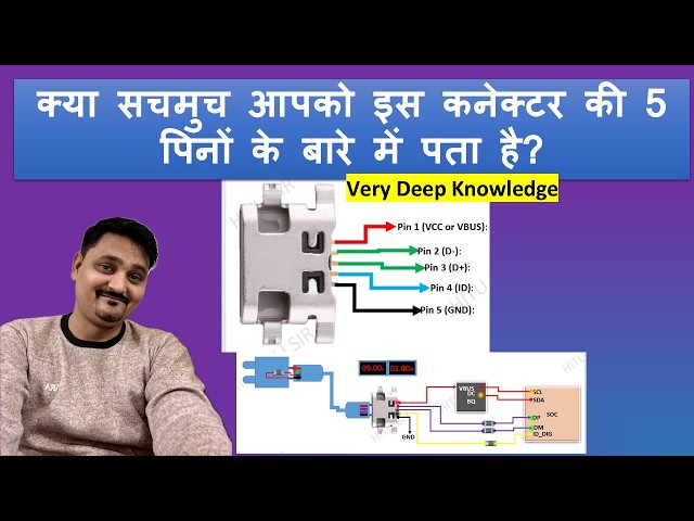 V8/Type B Charging Connector Pin Configuration #mobilerepaircourse