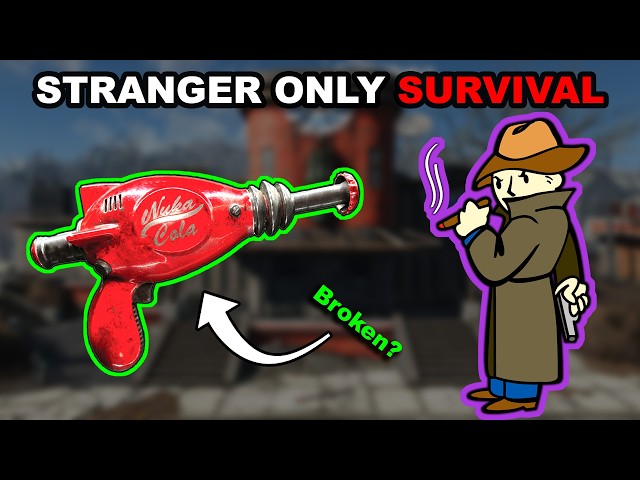 Can I BEAT Fallout 4 With Only the Mysterious Stranger? (SURVIVAL)