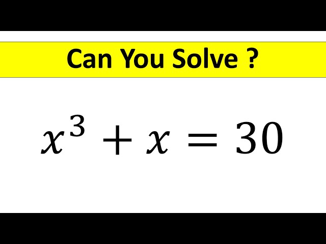 A Nice Algebra Math Problem || Can You Solve This? @TheMathScholar23