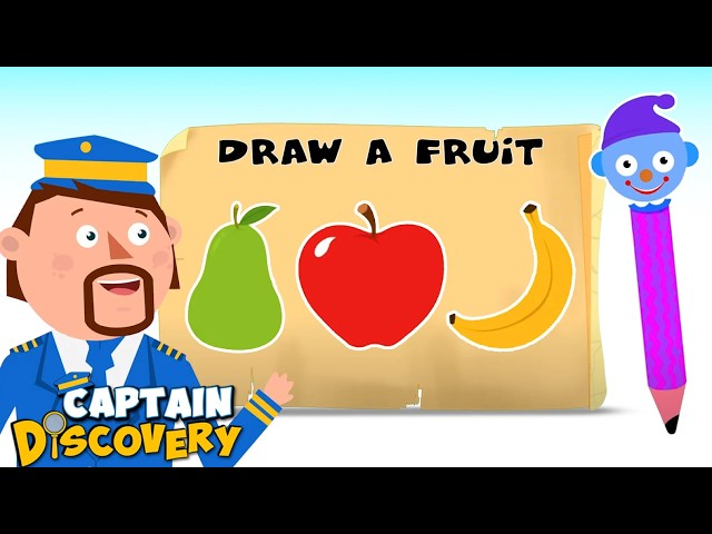 Learn Fruits With Magic Pencil | Learning Videos For Kids | Captain Discovery