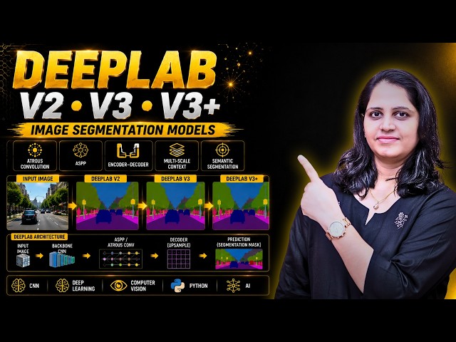 DeepLab V2 vs V3 vs V3+ Explained | ASPP, Image Pooling & Complete Architecture | CNN, DL in  AI