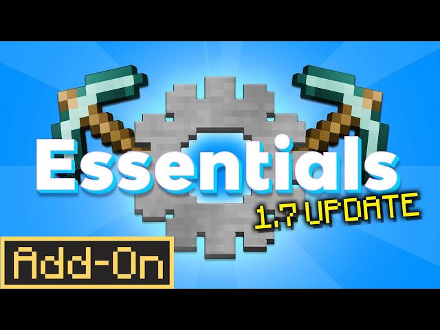 ESSENTIALS 1.7 ADDON - The BEST Utilities Addon for Minecraft Bedrock Survival