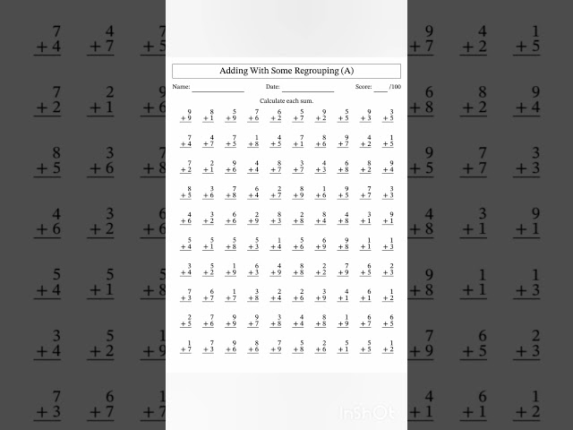 2 minute addition drill #trending #shortsfeed #shorts #cbse #drill #maths #addition #worksheet