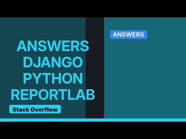 Printing to PDF Django & ReportLab