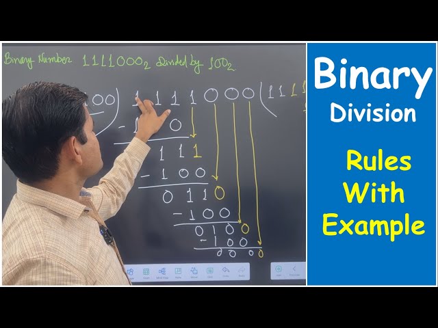 Binary Division with Rules | Binary Division | How To Divide Two Binary Numbers.