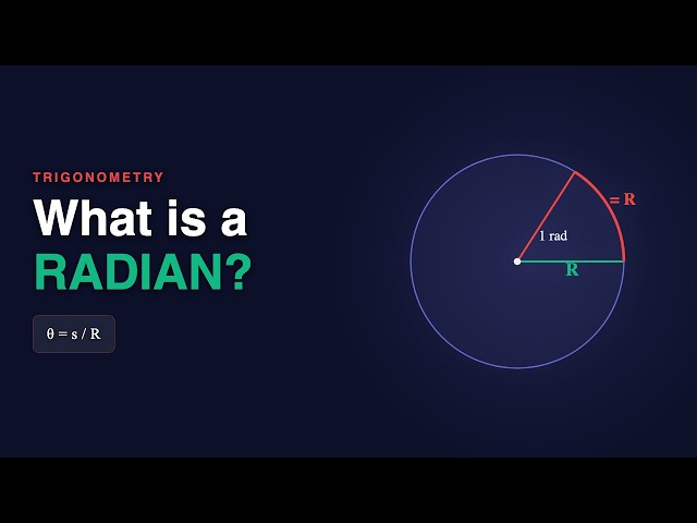 What is a RADIAN? The most natural angle unit | Math Concepts #2