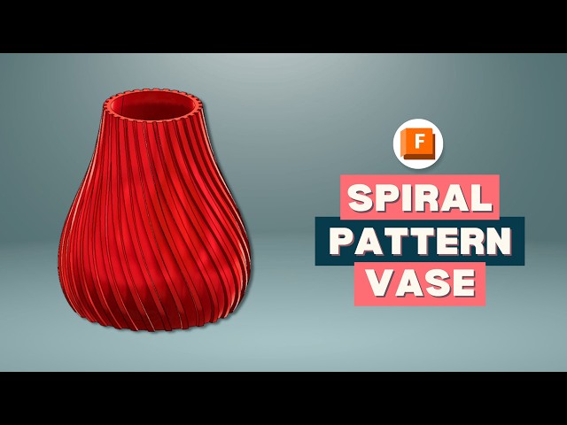 Spiral Vase | Beginner CAD Tutorial in Fusion