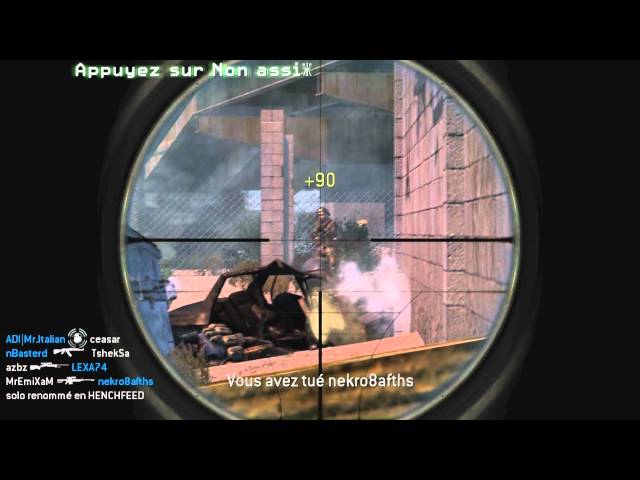 +100 multi with Barrett .50cal on Bog [COD4 PC]