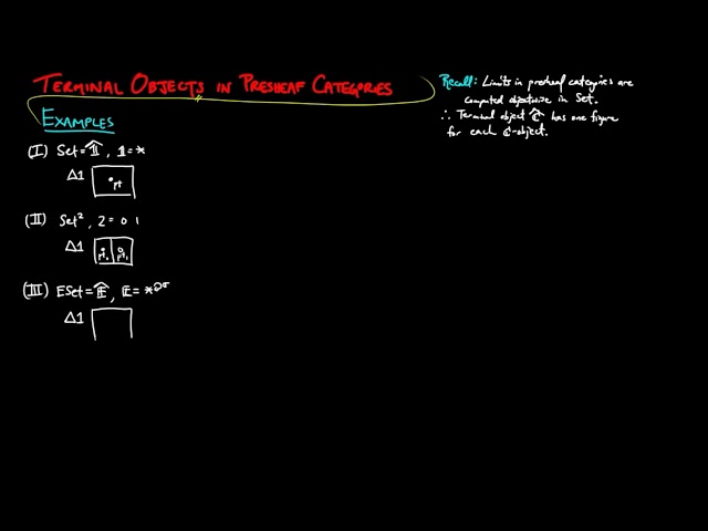 Terminal Objects in Presheaf Categories