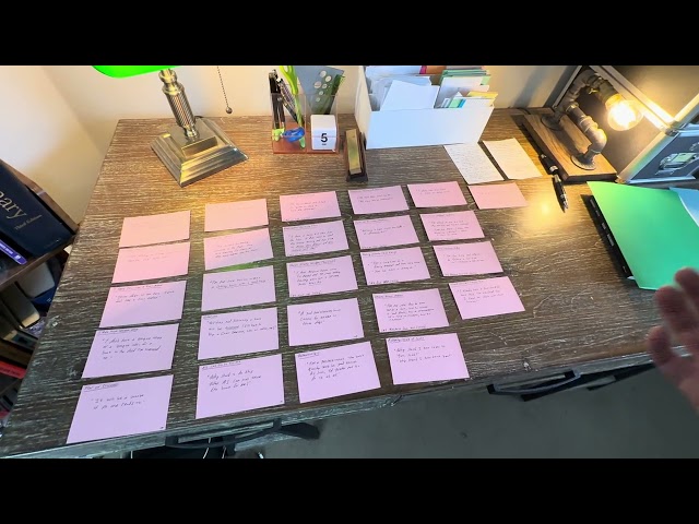 The Simple Power of Laying Out Notecards on Your Desk