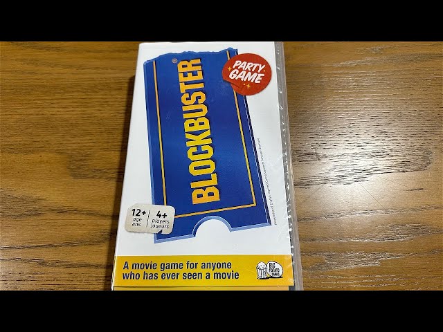 Blockbuster Movie Quiz Party Game