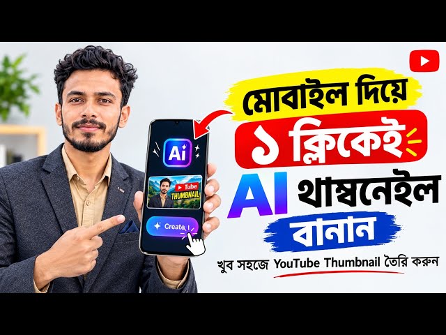 AI দিয়ে YouTube Thumbnail Design করুন | সহজে Professional Thumbnail বানানোর নিয়ম
