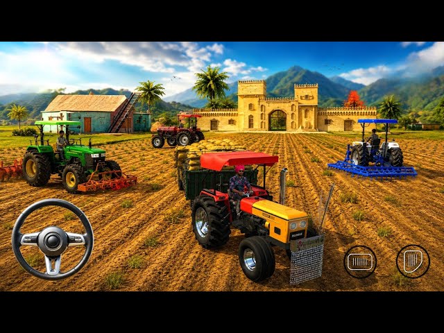 HMT TRACTOR 😱 HEAVY LOAD AND ORANGE DIGITRAC TRACTOR LOADING 🚜 | HEAVY TRACTOR WORK | VT ROADKING 🎮🌾