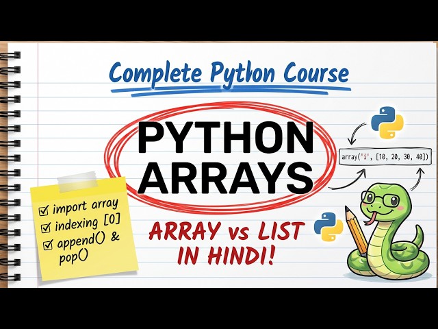 Python Array क्या है? 🔥 | Arrays in Python Explained in Hindi | Python Hindi